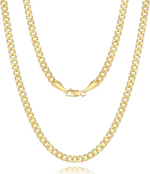 14K Gold Chain for Men Chunky Necklaces for Women Cuban Link Chain for Womens Necklaces Trendy Classic Design and Modern Simplicity Chunky Gold Necklace for Women Non Tarnish 16-24IN