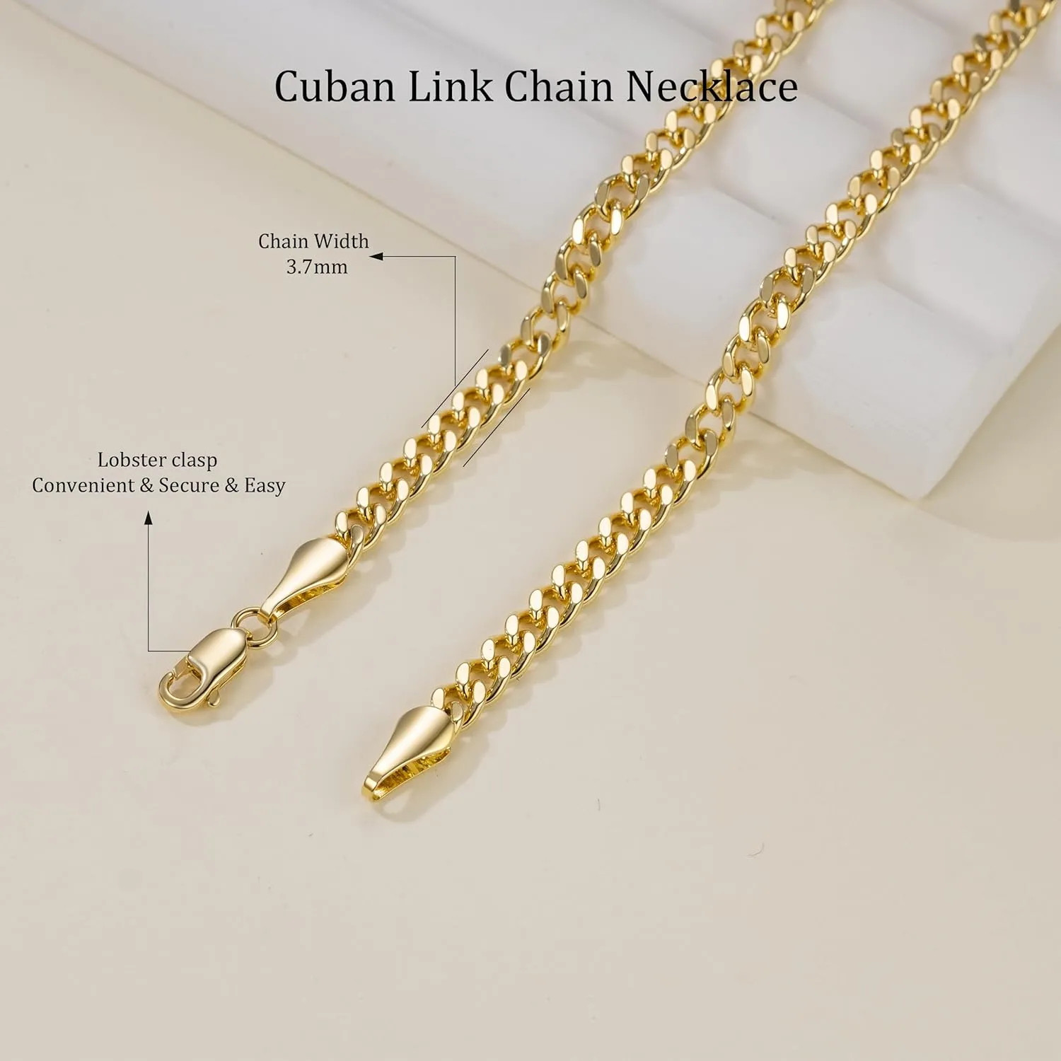 14K Gold Chain for Men Chunky Necklaces for Women Cuban Link Chain for Womens Necklaces Trendy Classic Design and Modern Simplicity Chunky Gold Necklace for Women Non Tarnish 16-24IN