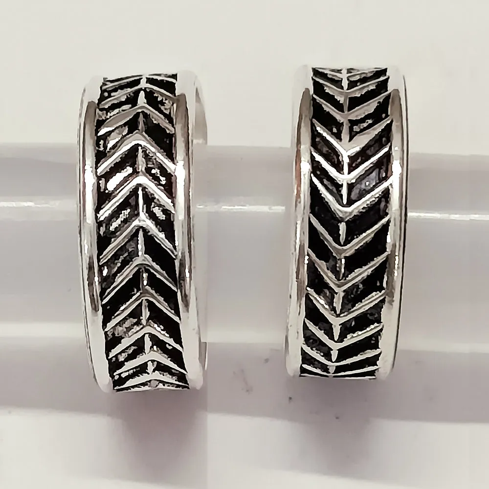 925 Silver Adjustable Toe Rings Pair (Design 62)