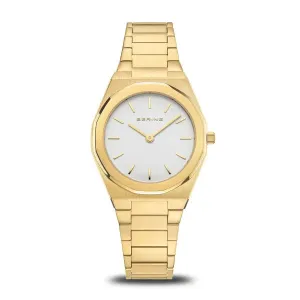 Bering - Classic Polished/Brushed Gold 32mm Ladies Watch