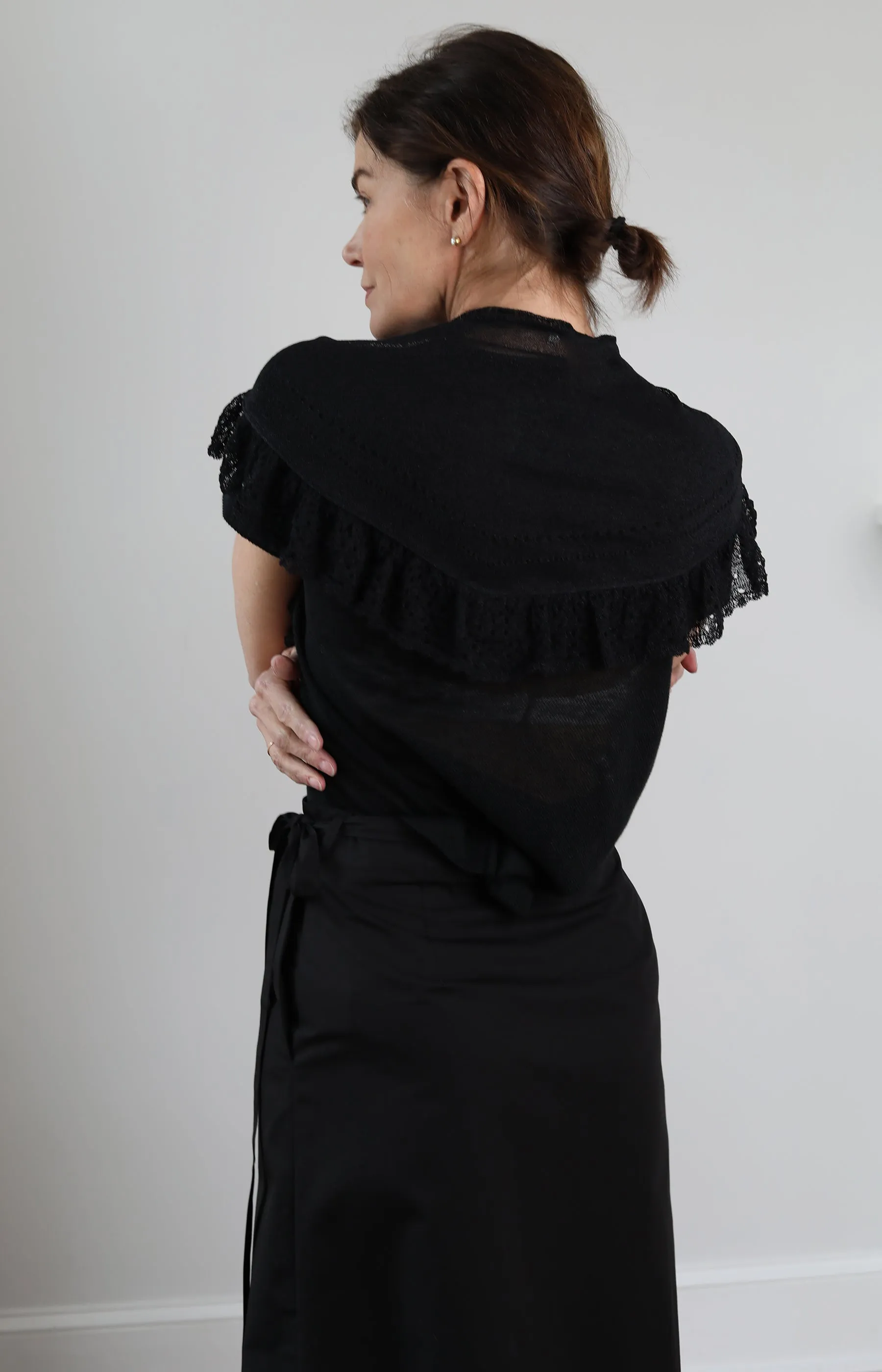 Black Knitted Cape