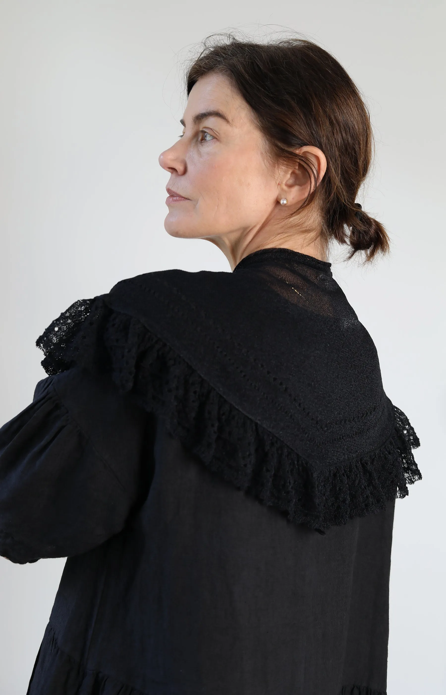 Black Knitted Cape