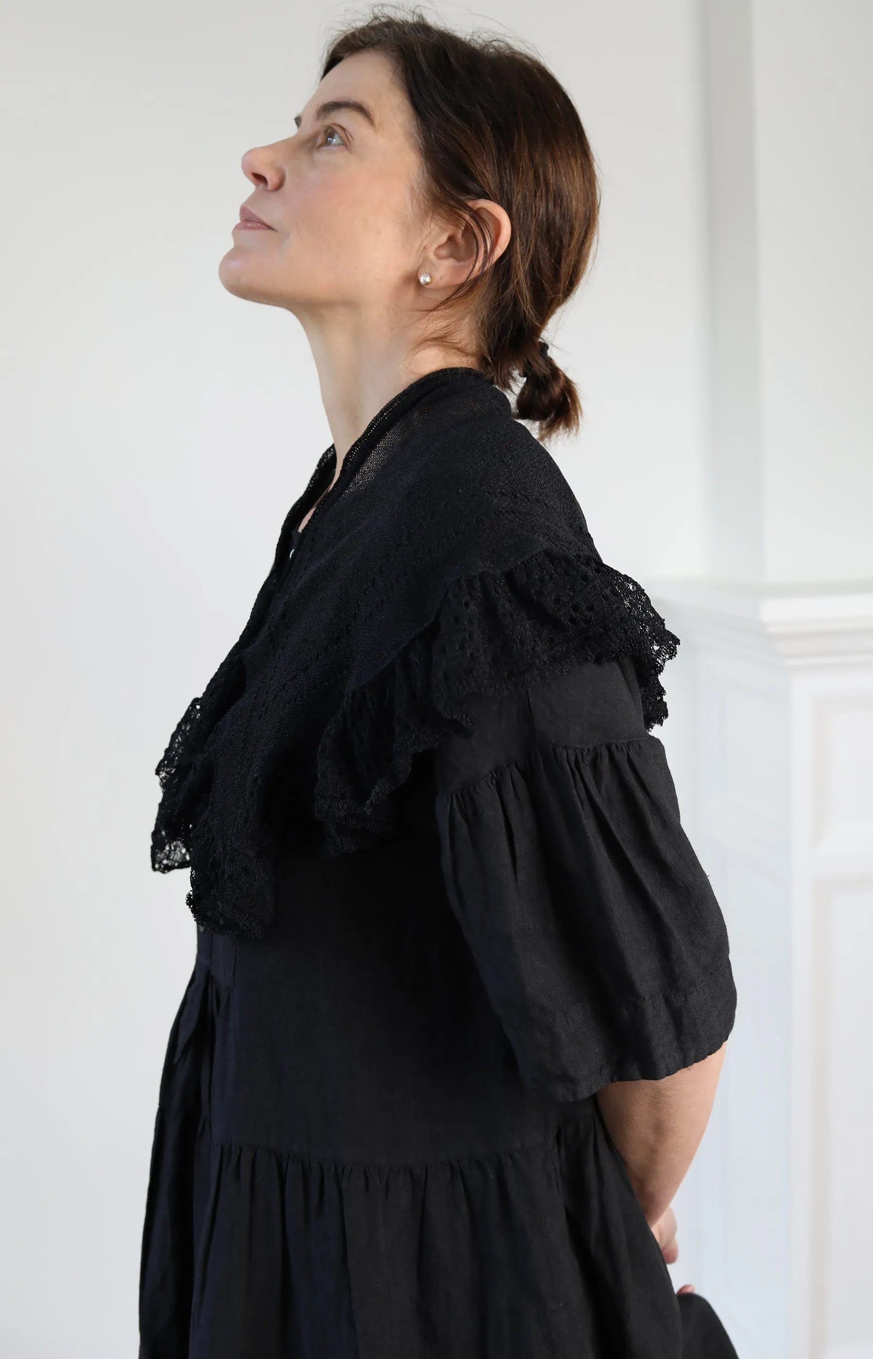 Black Knitted Cape