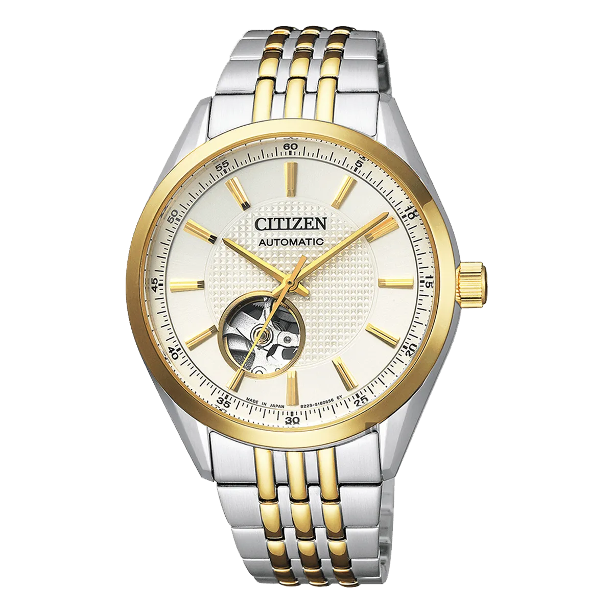 Citizen Stainless Steel Ivory Dial Watch NH9114-81P