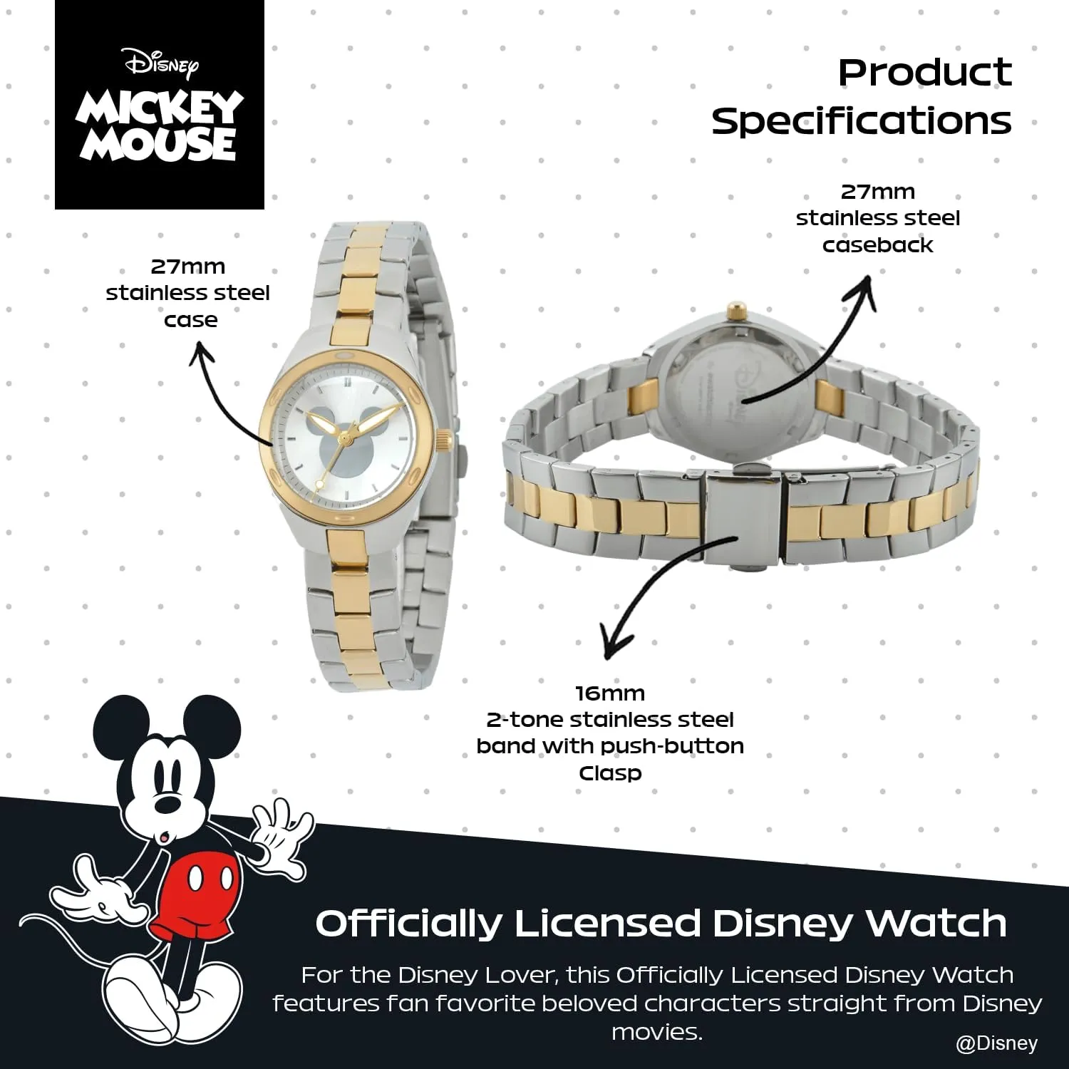 DISNEY Mickey Mouse Watch  Classic Mickey Mouse Watches for Women