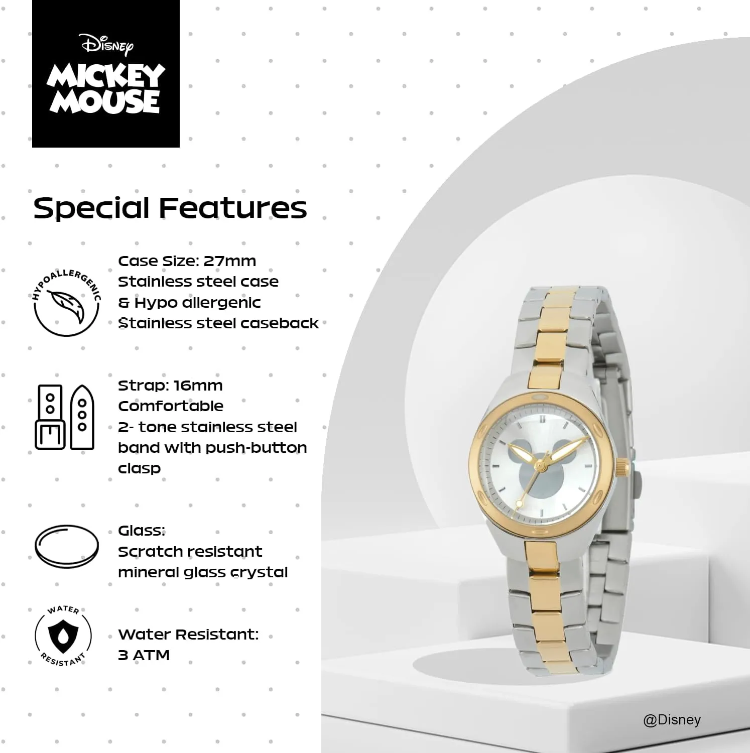 DISNEY Mickey Mouse Watch  Classic Mickey Mouse Watches for Women