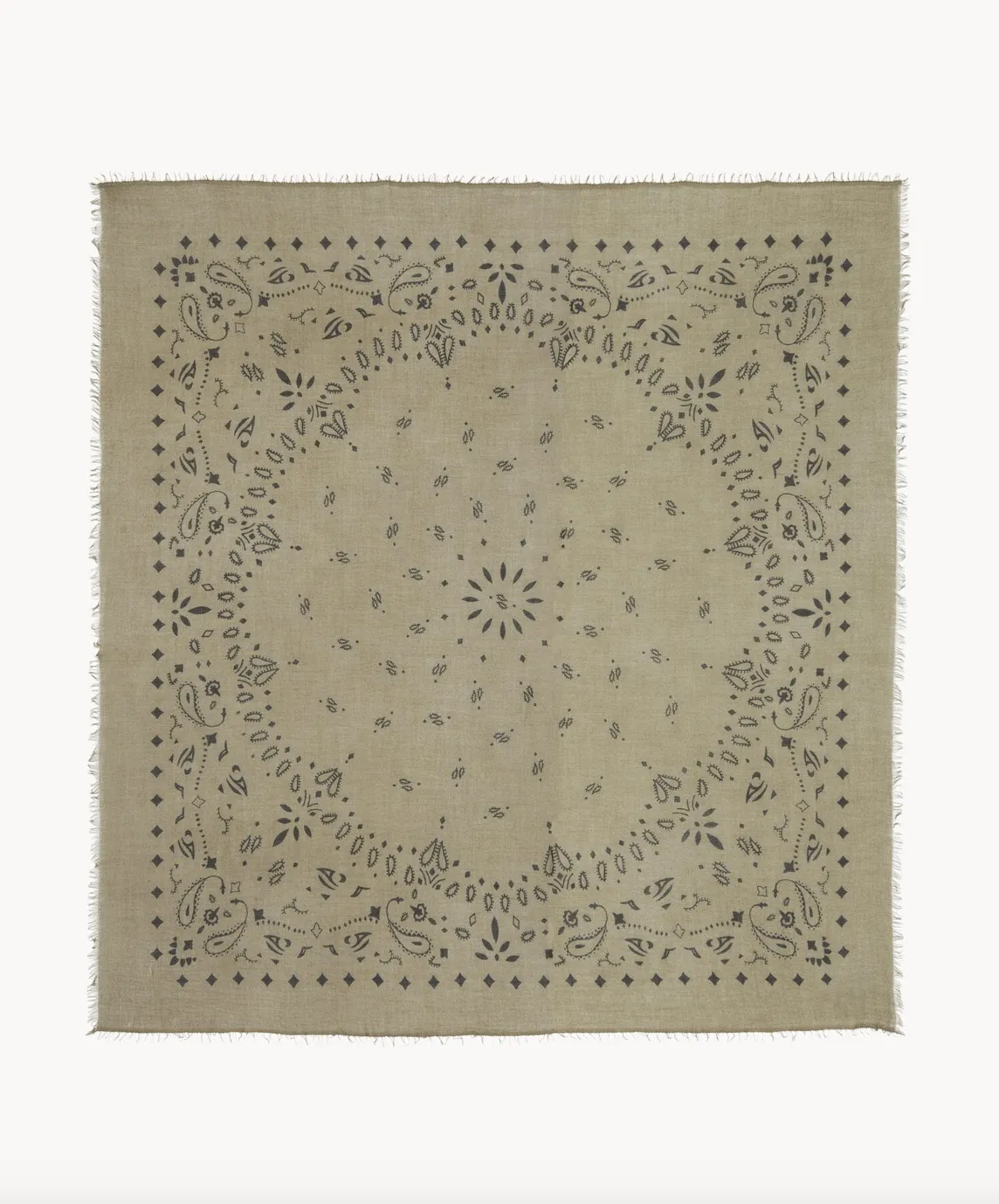 Effy Bandana Scarf - Khaki Chine