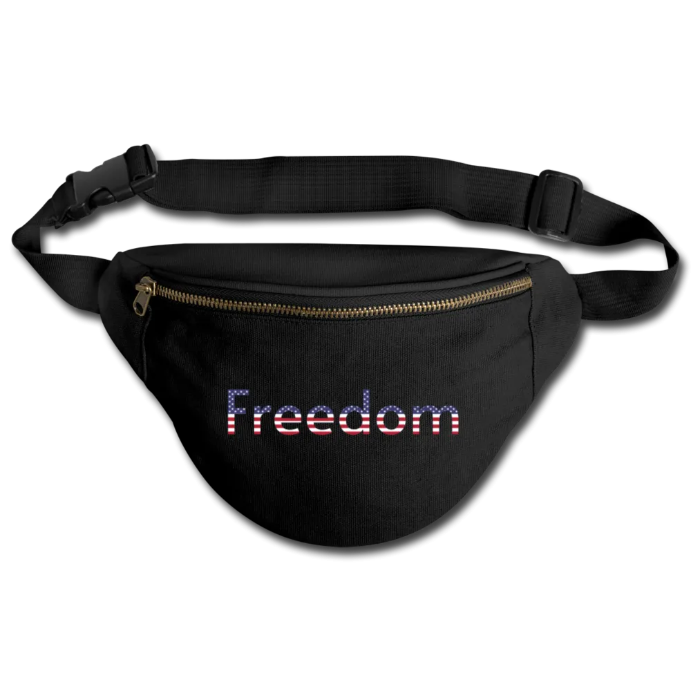 Freedom Patriotic Word Art Fanny Pack