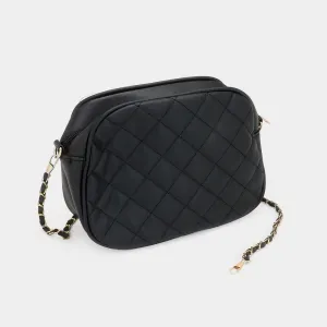 iLLASPARKZ Faux Leather Quilted Crossbody Bag