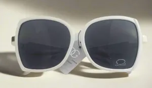 Lara White Retro Shape Sunglasses
