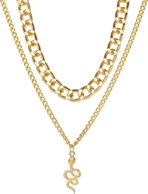 Layered Gold Plated Necklaces For Women Trendy Dainty Non Tarnish Chunky 14k Gold Layering Prom Necklace Set Gold Chain Choker Charm Necklace Stack For Woman