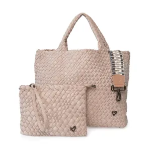 PRENELOVE LONDON LARGE WOVEN BAG W CROSSBODY BAG
