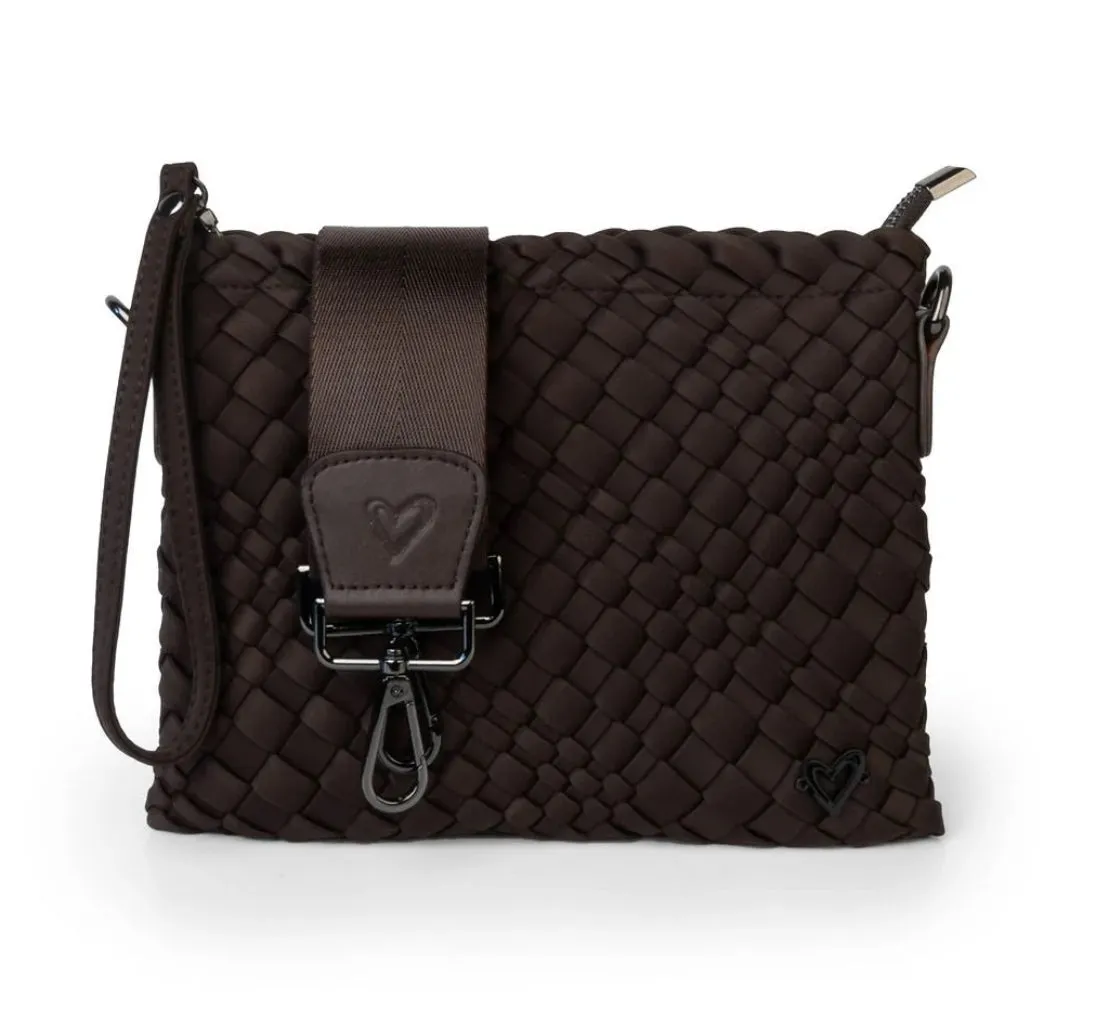 preneLOVECHARLOTTE WOVEN CROSSBODY - DUSTY PINK