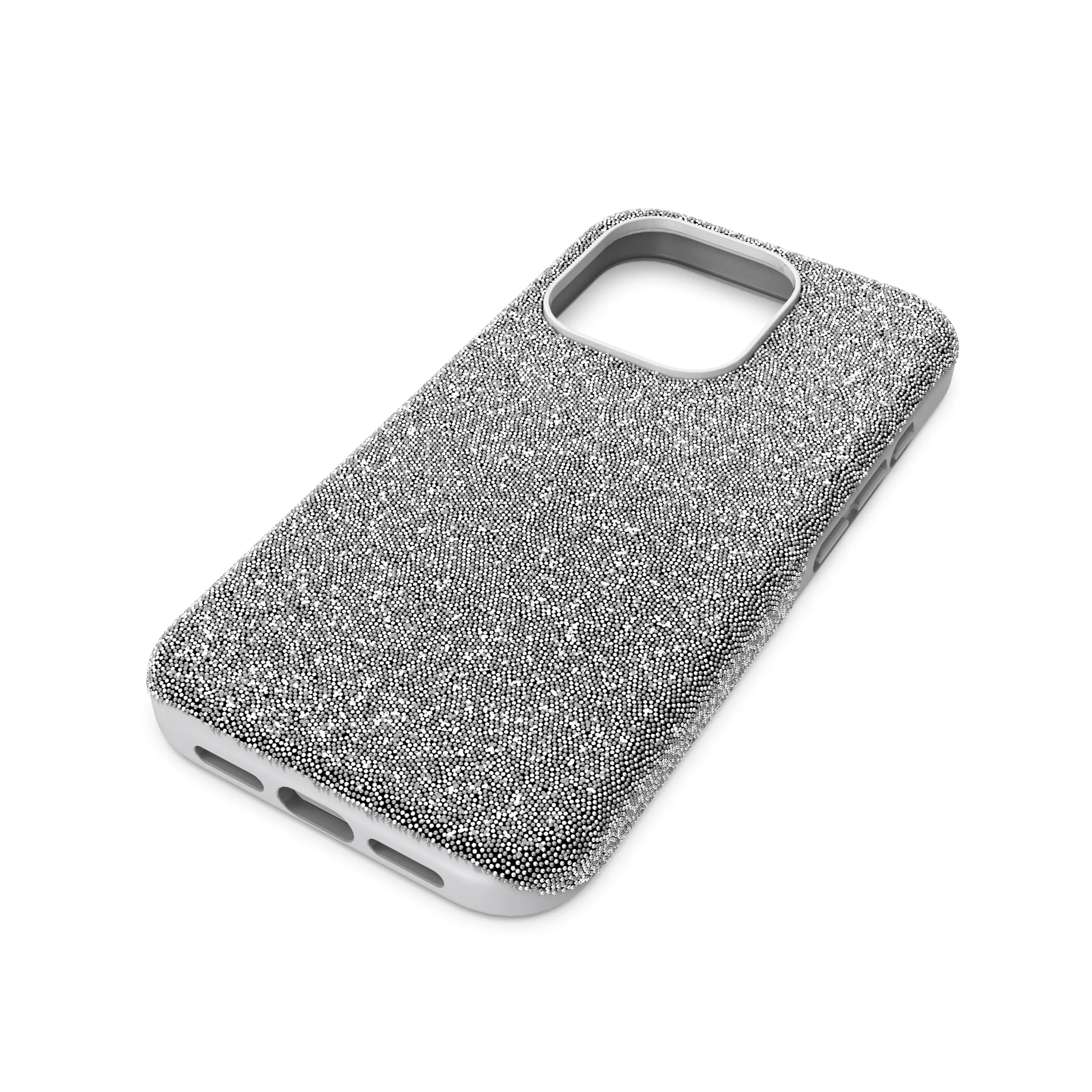 Swarovski High Smartphone Case for iPhone 15 Pro, Silver-Tone Crystals, Part of The High Collection