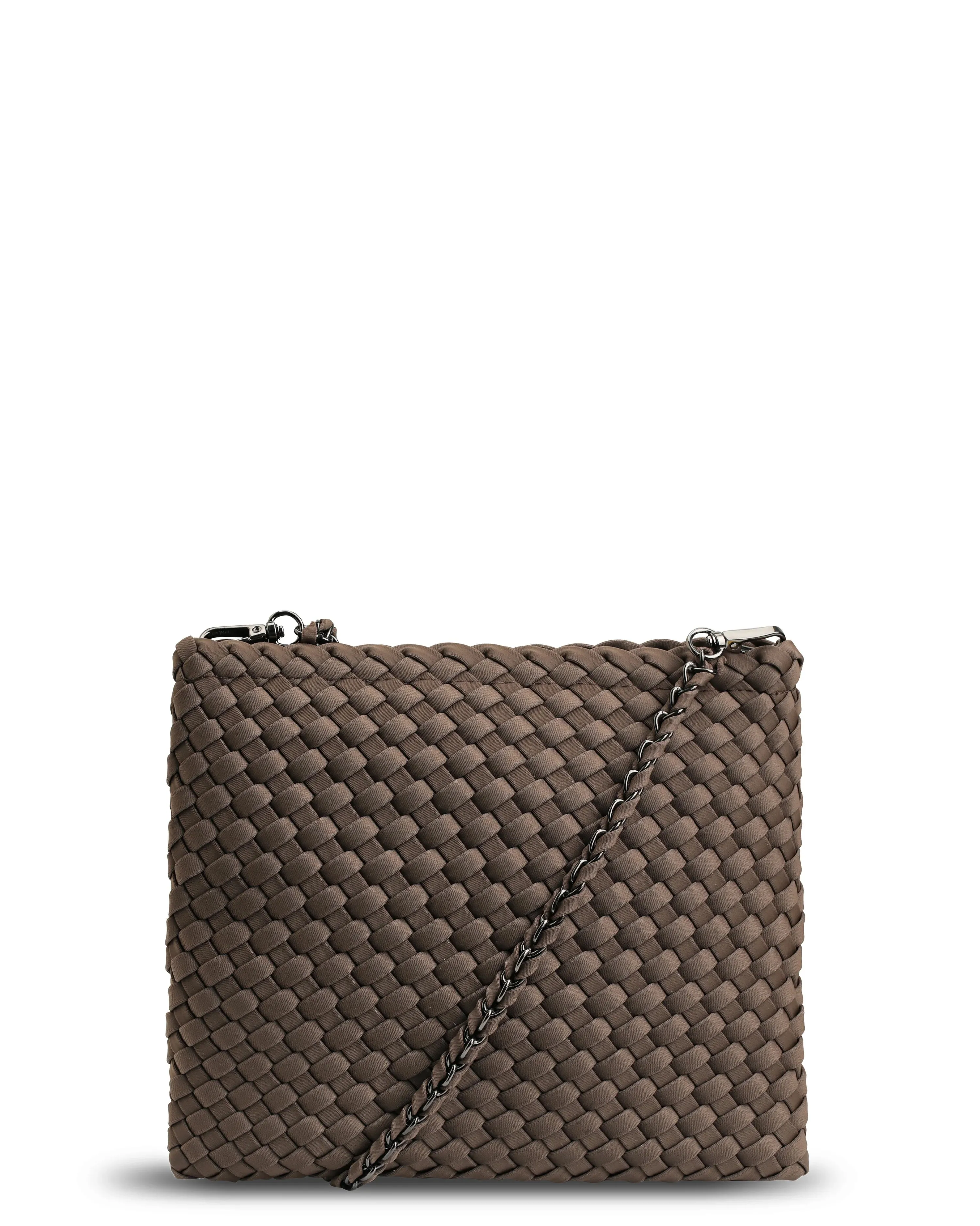 The Aubrey Bag (COCOA) Woven Neoprene Tote Bag