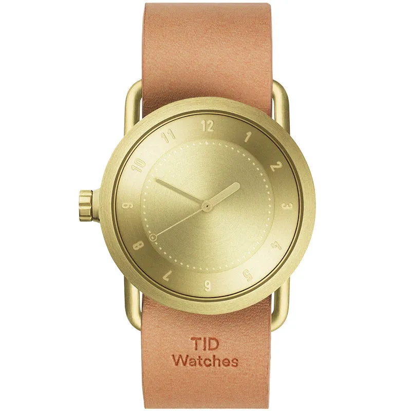 TID No.1 Gold Dial / Navy Leather Strap / Gold Buckle