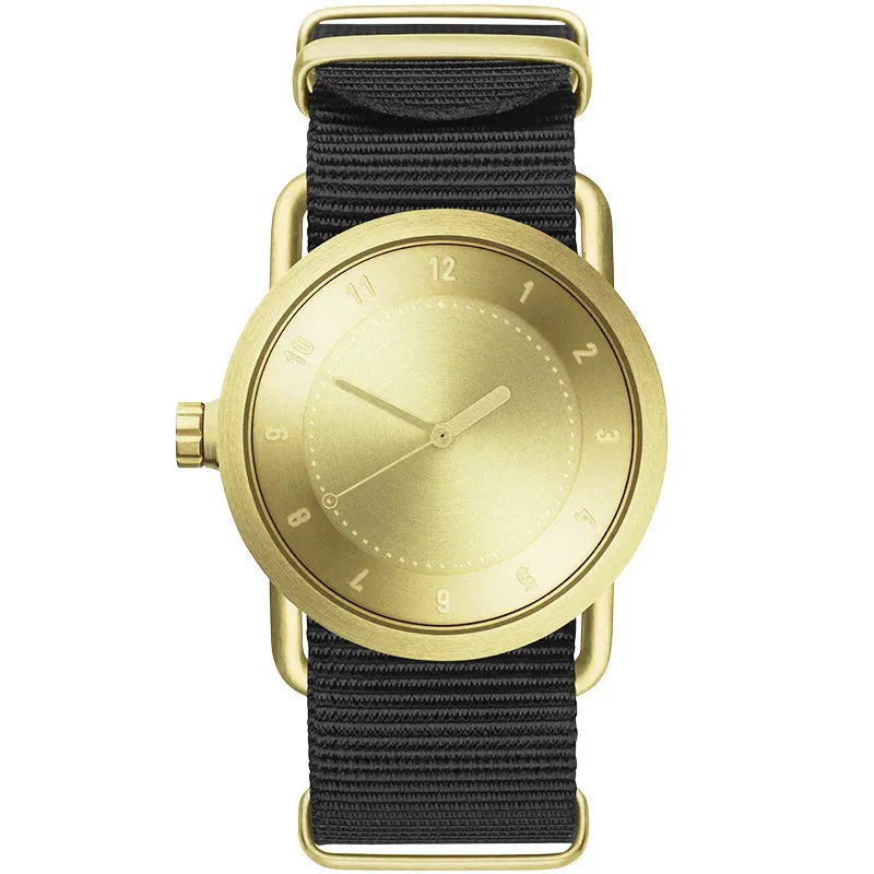 TID No.1 Gold Dial / Navy Leather Strap / Gold Buckle