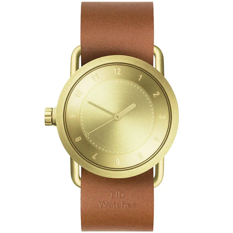 TID No.1 Gold Dial / Navy Leather Strap / Gold Buckle