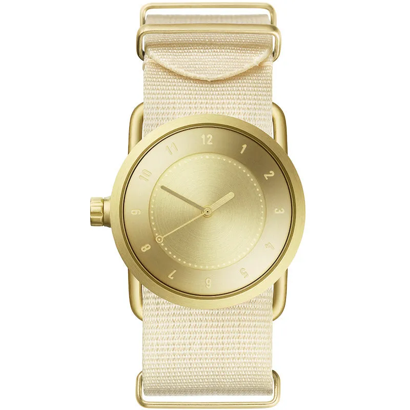 TID No.1 Gold Dial / Navy Leather Strap / Gold Buckle