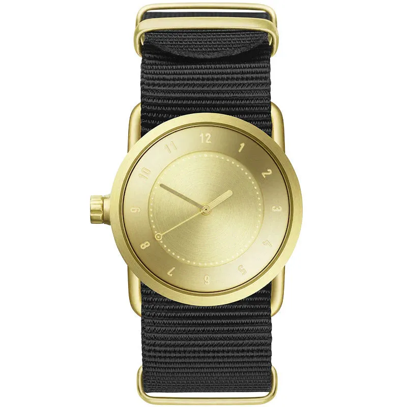 TID No.1 Gold Dial / Navy Leather Strap / Gold Buckle