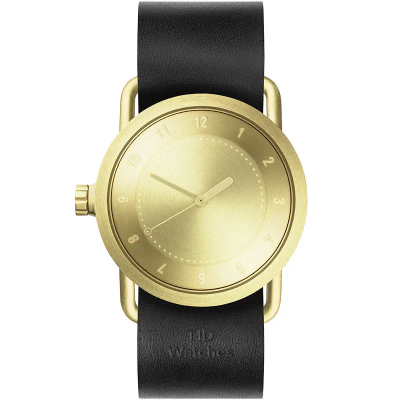 TID No.1 Gold Dial / Navy Leather Strap / Gold Buckle