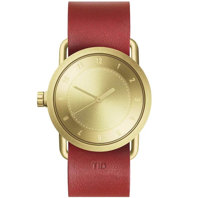 TID No.1 Gold Dial / Navy Leather Strap / Gold Buckle