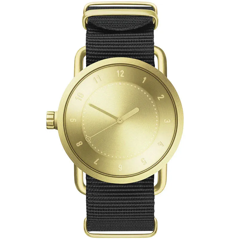TID No.1 Gold Dial / Navy Leather Strap / Gold Buckle