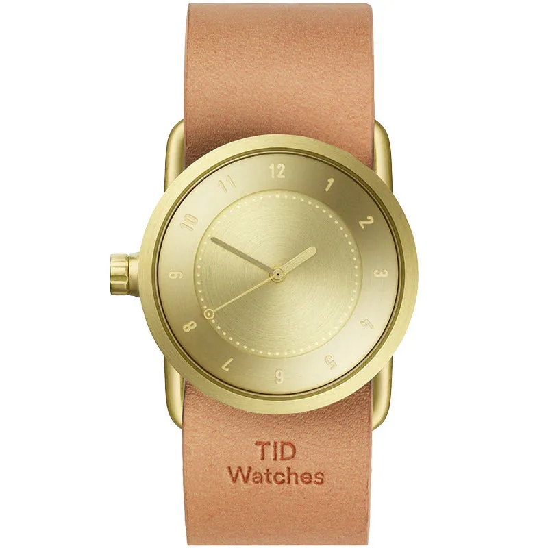 TID No.1 Gold Dial / Navy Leather Strap / Gold Buckle