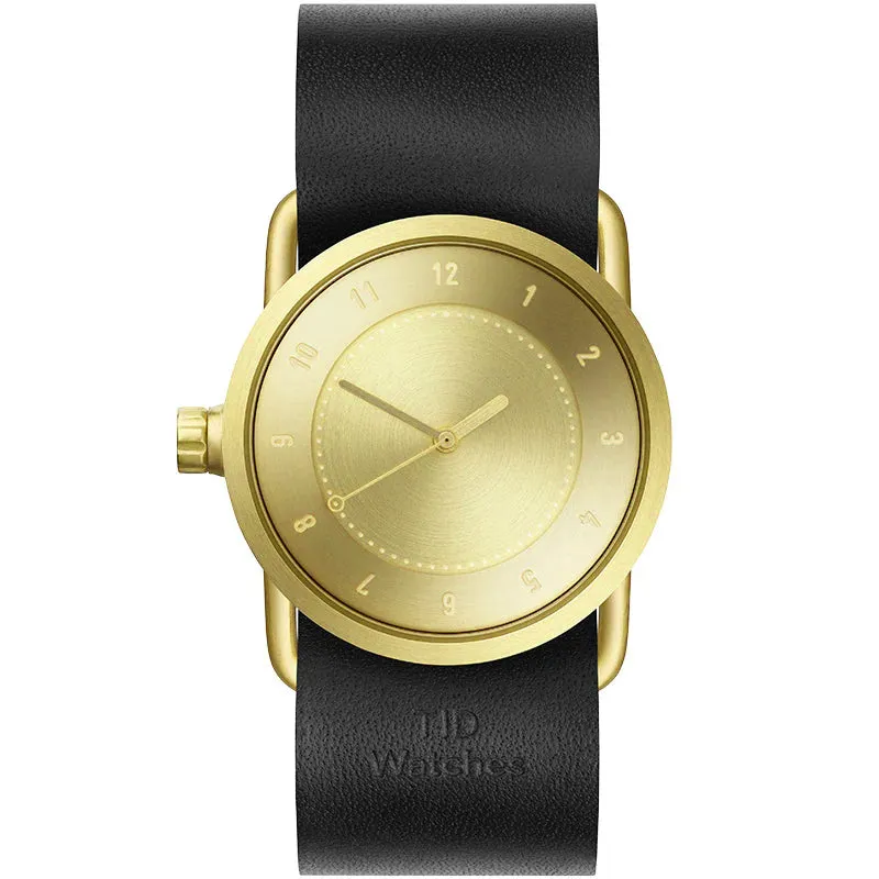 TID No.1 Gold Dial / Navy Leather Strap / Gold Buckle