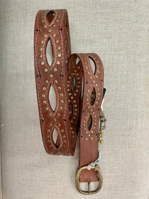 Vista Tooled Belt - Tan