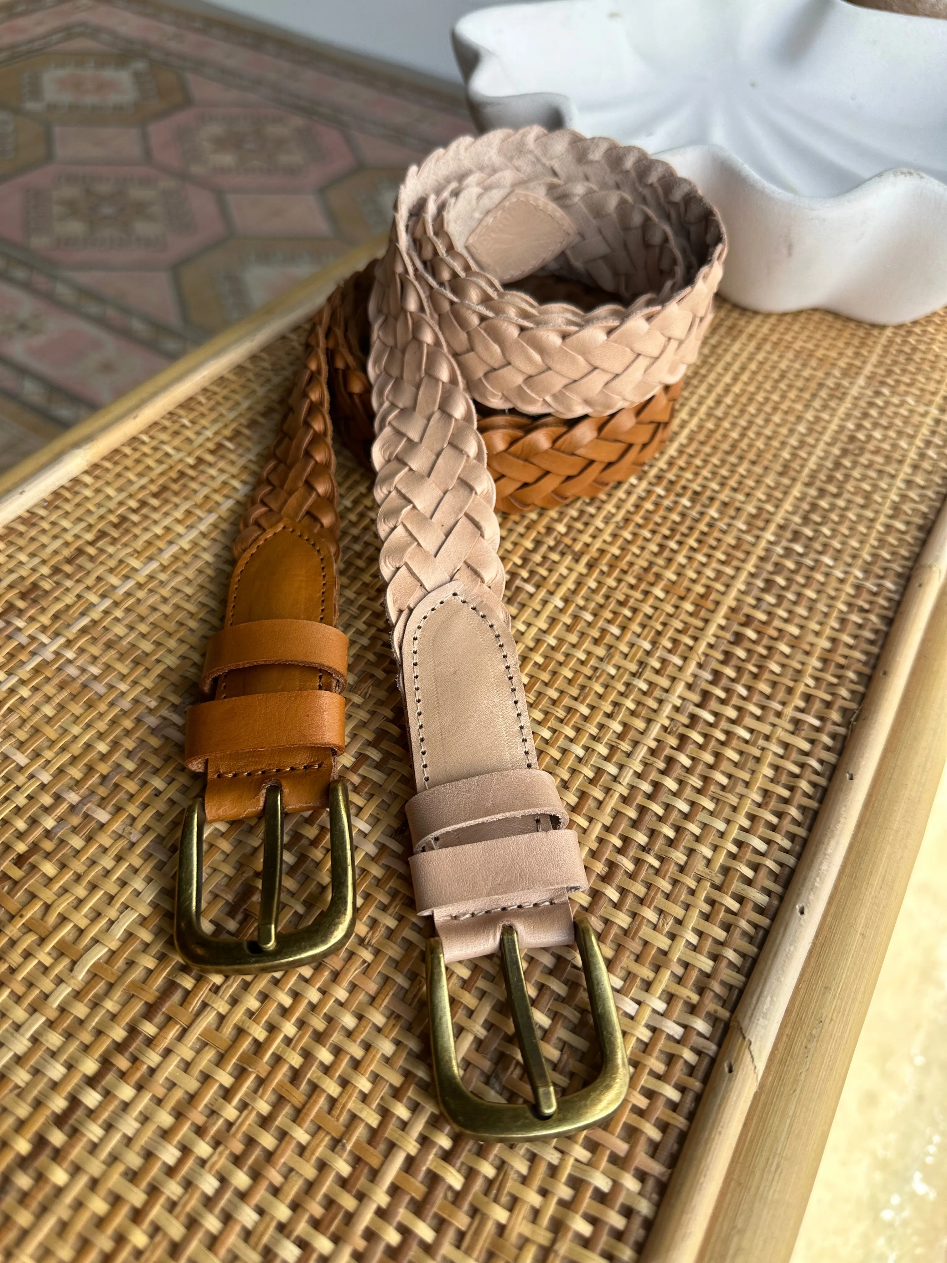 WOVEN BELT ~ Tan